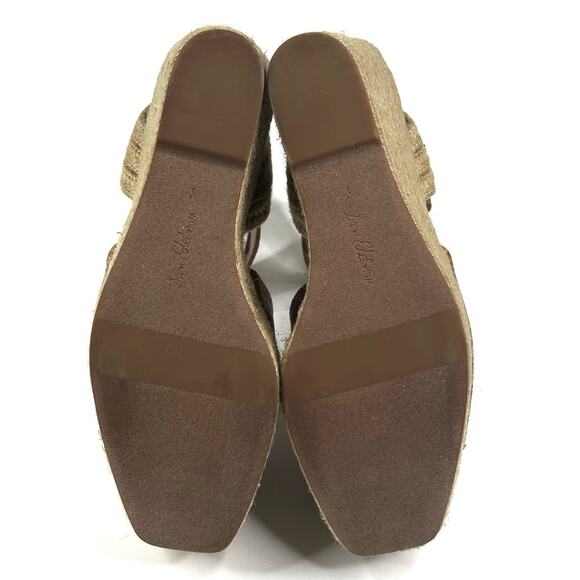 Sam Edelman Vada Espadrille Weave Brown Wedge Platform Sandals Women's 8M New - Picture 10 of 12